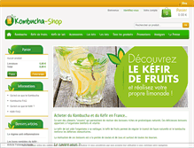 Tablet Screenshot of kombucha-shop.fr